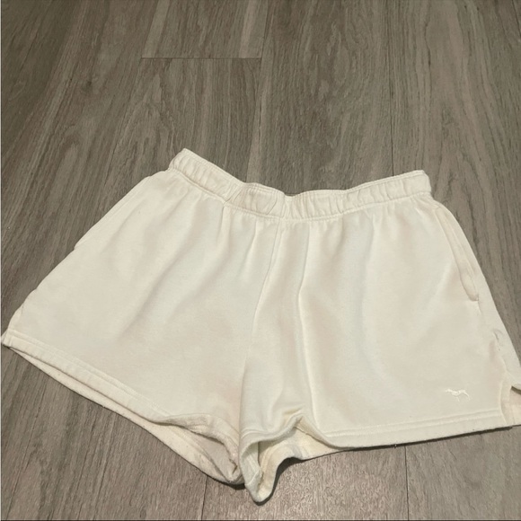 PINK Victoria's Secret Pants - PINK Victoria's Secret White Athletic Shorts